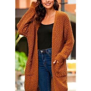 Boutique Mid-Length Cardigan in Carmel